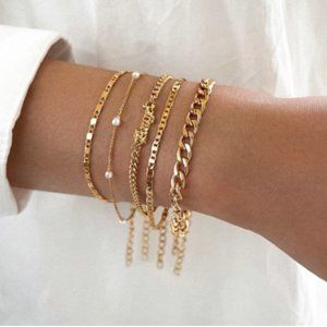 🍏50% OFF/3+...5-piece Bracelet Set (Gold)